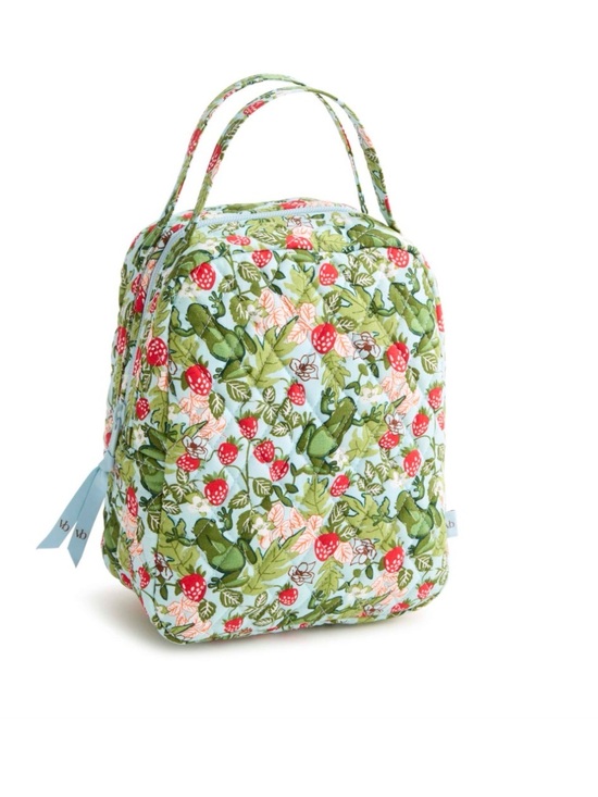 Vera Bradley Handbags - NWT Vera Bradley Quilted Frogberry Garden Blue Lunch Tote